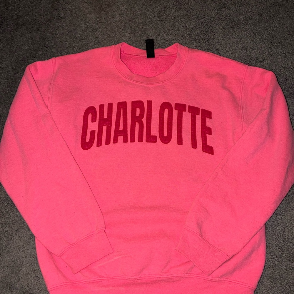 Pink "Charlotte" Crewneck Sweatshirt